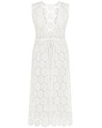 Seafolly - Robe De Plage En Crochet À Dentelle Fleurie - Lyst