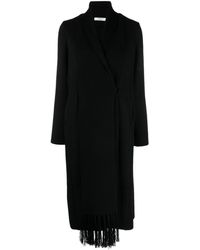 Charlott - Double-breasted Knitted Wool Coat - Lyst