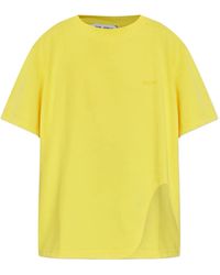 The Attico - Logo-Embroidered T-Shirt - Lyst