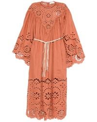 Zimmermann - Awaken Embroidered Midi Dress - Lyst