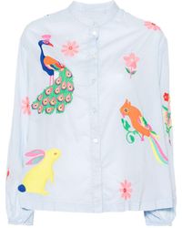 Essentiel Antwerp - Felhi Floral-embroidery Shirt - Lyst