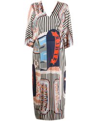 Henrik Vibskov Patterned Shift Maxi Dress - Meerkleurig