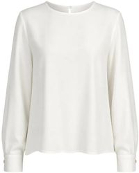 Dusan - Button-Cuff Slit-Back Blouse - Lyst
