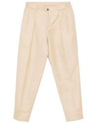 Briglia 1949 - Pleated Pressed-Crease Trousers - Lyst