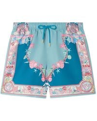 Versace - Coral Theatre Swim Shorts - Lyst