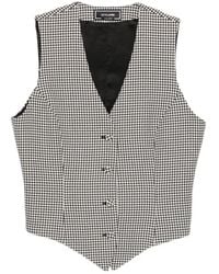 Styland - Houndstooth-Pattern Waistcoat - Lyst