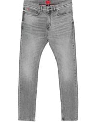 HUGO - Logo-Plaque Jeans - Lyst