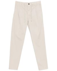 Eleventy - Broek Met Trekkoordtaille - Lyst