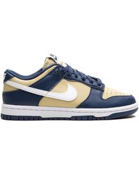 Nike - Dunk Low Next Nature Midnight Navy/Gold Sneakers - Lyst