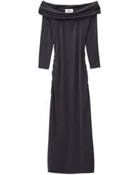 Ba&sh - Bettina Off-Shoulder Jurk Met Ruches - Lyst