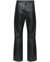 MM6 by Maison Margiela - Leather-Effect Trousers - Lyst