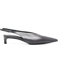 Jil Sander - スリングバック レザーパンプス - Lyst