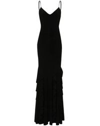 Nissa - Ruffled Chiffon Maxi Dress - Lyst
