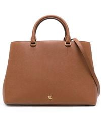 Ralph Lauren - Hanna Leather Satchel Bag - Lyst