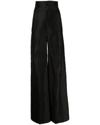 Rick Owens - High-Waist Wide-Leg Trousers - Lyst