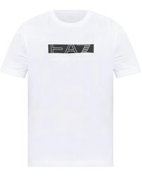 EA7 - Logo-Print Short-Sleeve T-Shirt - Lyst