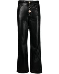 ROTATE BIRGER CHRISTENSEN - Pantaloni A Vita Alta Con Bottoni Decorativi - Lyst