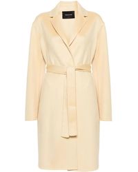 Fabiana Filippi - Belted Cashmere Long Coat - Lyst