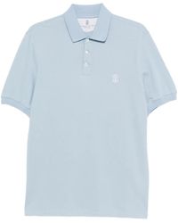 Brunello Cucinelli - Polo En Coton À Logo Brodé - Lyst