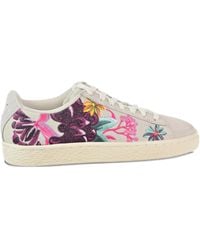 PUMA - Hyper Embroidered Suede Sneakers - Lyst