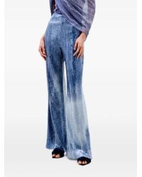 Silvia Tcherassi - Avellino Sequin-Embellished Flared Trousers - Lyst