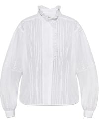 Isabel Marant - Ruffled Broderie-Anglaise Shirt - Lyst