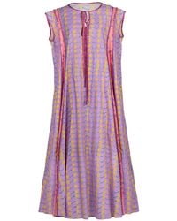 Celiab - Lyra Floral Tie-Neck Maxi Dress - Lyst