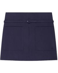 Courreges - Minifalda Con Cinturón - Lyst