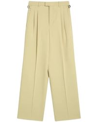 Ami Paris - Pleated Virgin Wool Trousers - Lyst