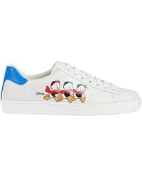 Gucci Canvas GG Disney X Ace Sneaker in Brown (Natural) for Men | Lyst