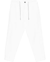 Eleventy - Drawstring Cotton Trousers - Lyst