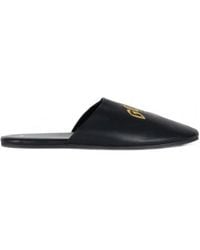 Gcds - Logo-Embroidered Round-Toe Slippers - Lyst