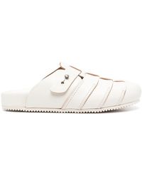 Buttero - Woven-panelled Clog Sandals - Lyst