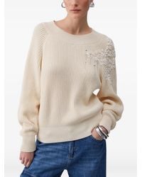 Liu Jo - Pull En Raphia À Broderies - Lyst