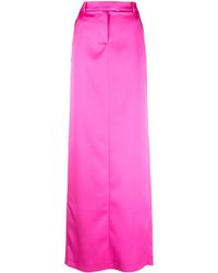 GIUSEPPE DI MORABITO - Maxi-Rok Met Satijnen Afwerking - Lyst