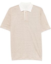 Eleventy - Contrast-Panel Polo Shirt - Lyst