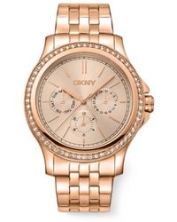 DKNY - Evening Crystal-Embelished 40Mm Watch - Lyst