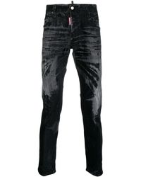 DSquared² - Skinny-Jeans mit Bleach-Effekt - Lyst