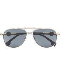 Versace - Medusa Head Pilot-Frame Sunglasses - Lyst