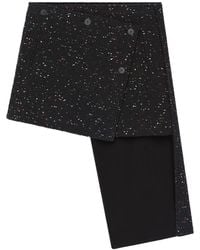 Courreges - Asymmetrical-Panel Tweed Mini Skirt - Lyst