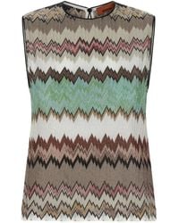 Missoni - Top Con Cuello Redondo - Lyst