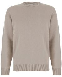 Kangra - Crew-Neck Ribbed-Trim Sweater - Lyst