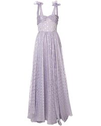 Bambah Avondjurk Met Stippen - Paars