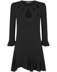 DSquared² - Cut Out-Detail Long-Sleeve Minidress - Lyst