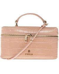 Furla - Sac Cabas Camelia En Cuir À Effet Peau De Crocodile - Lyst
