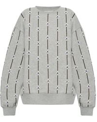 Munthe - Vesicle Floral-Embellished Sweatshirt - Lyst