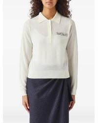 MEIMEIJ - Embellished Polo Top - Lyst