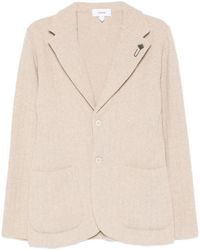 Lardini - Jacke Mit Geripptem Revers - Lyst