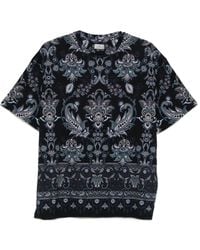 Etro - Paisley-Print Cotton T-Shirt - Lyst