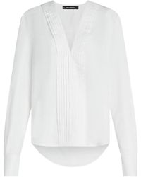 KARL LAGERFELD - Kl Studio V-Neck Blouse - Lyst